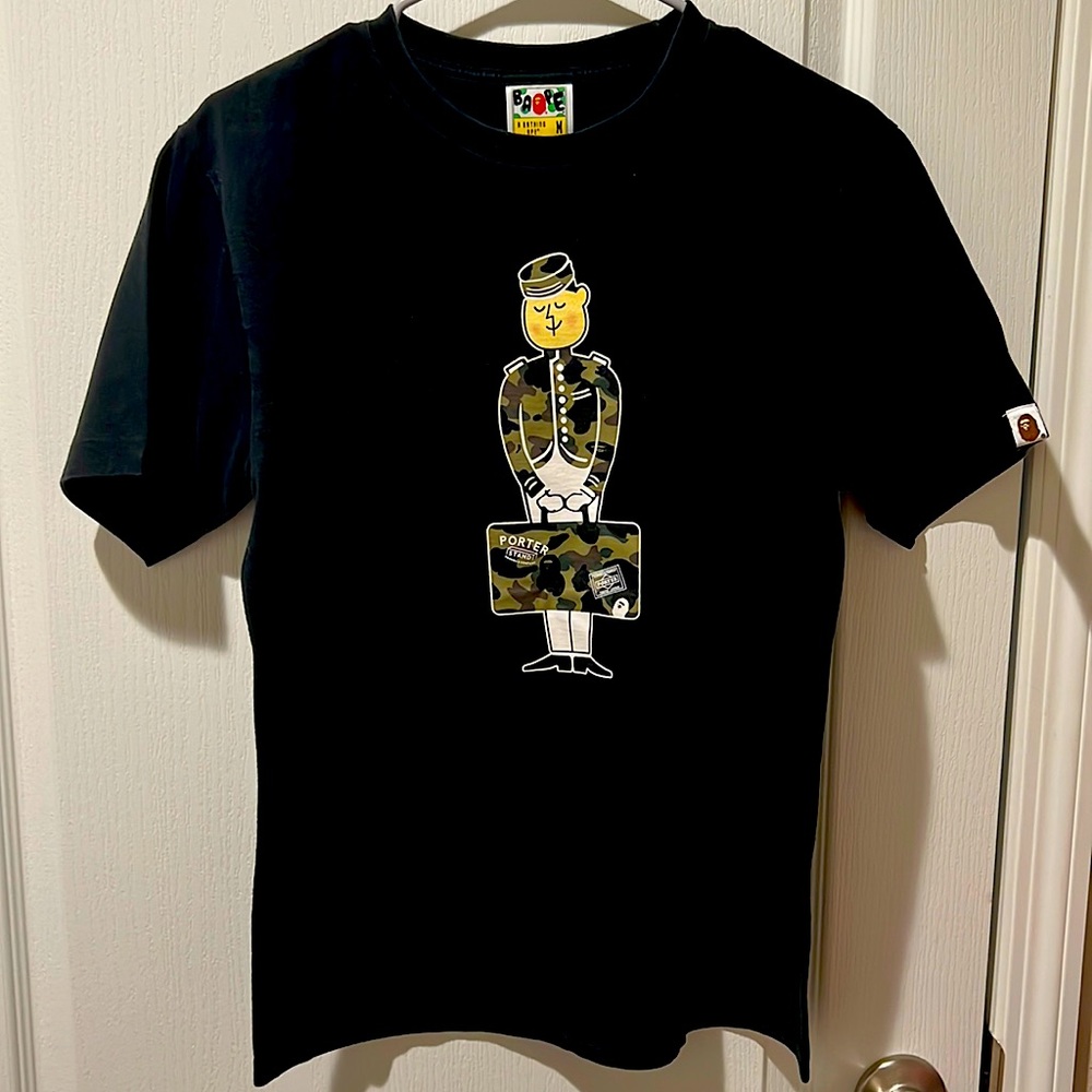 A Bathing Ape X Porter Stand Tee